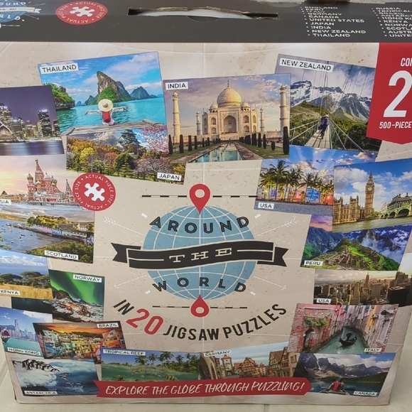 Around the World Jigsaw Puzzle Mystery City/Landmark Puzzle - Picture 1 of 5